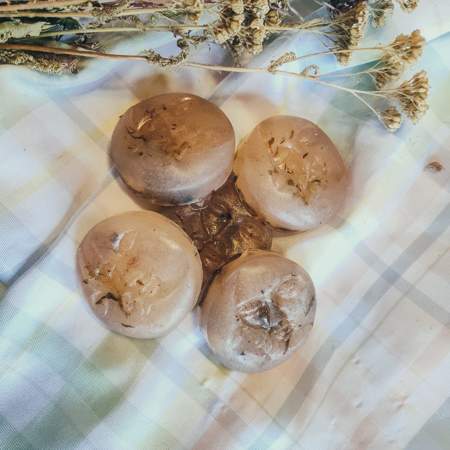 Rose Gold Shimmer Botanical Soap