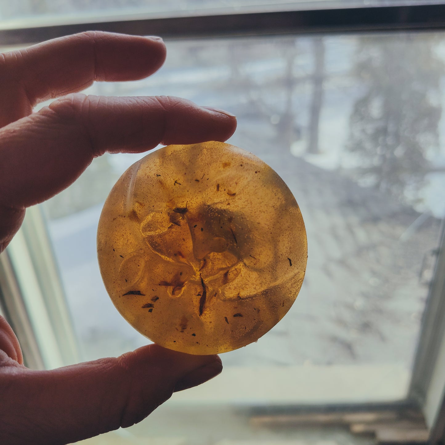 Rose Gold Shimmer Botanical Soap